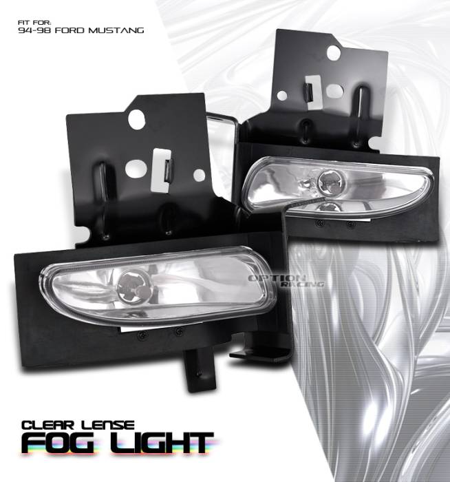 OptionRacing - Ford Mustang Option Racing Fog Light Kit - 28-18122