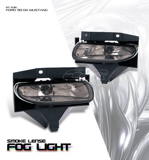 OptionRacing - Ford Mustang Option Racing Fog Light Kit - Smoke - 28-18124