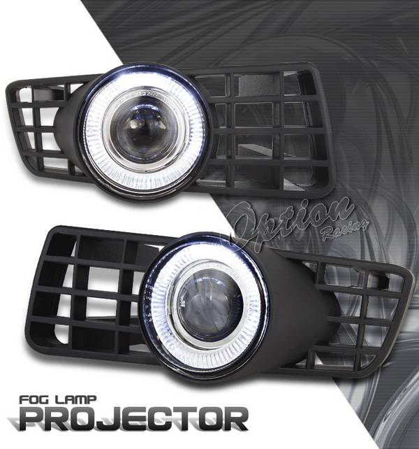 OptionRacing - Ford Expedition Option Racing Fog Light Kit - Halo Projector - 28-18238