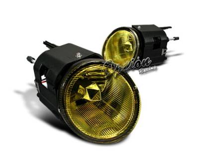 OptionRacing - Nissan Maxima Option Racing Fog Light Kit - Yellow Lens - 28-36155