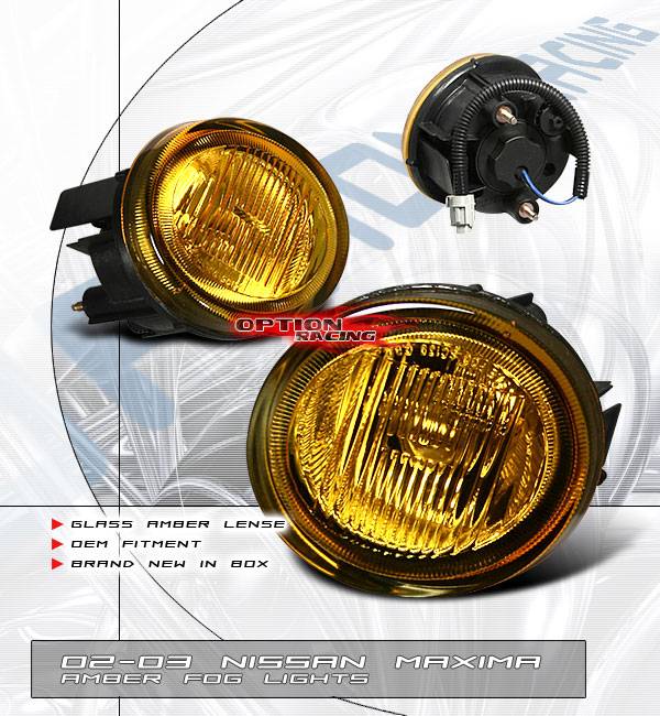OptionRacing - Nissan Maxima Option Racing Fog Light Kit - 28-36156