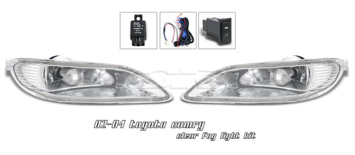 OptionRacing - Toyota Camry Option Racing Fog Light Kit - 28-44159