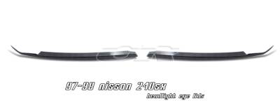 OptionRacing - Nissan 240SX Option Racing Headlight Eyelids - 49-36117