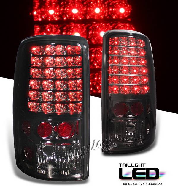 OptionRacing - Chevrolet Suburban Option Racing LED Taillights - Smoke Full LED Version - 75-19248
