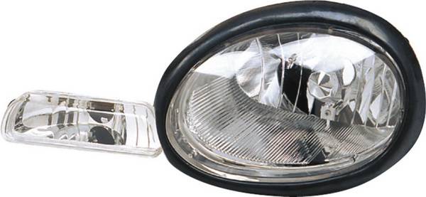 Pilot - Dodge Neon Pilot Black Headlight - Pair - HL-802MR