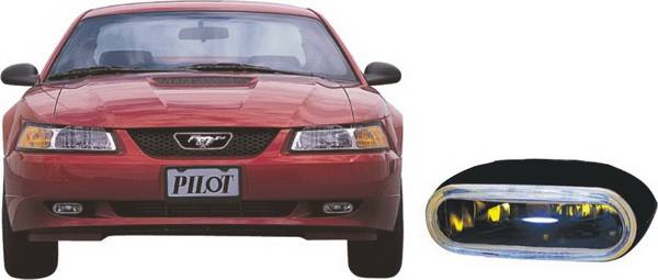 Pilot - Ford Mustang Pilot Custom Remote Fog Light Kit - Blue - Pair - PL-129B