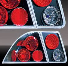 Pilot - Honda Civic 4DR Pilot Black Taillight - Set - TL-206BK