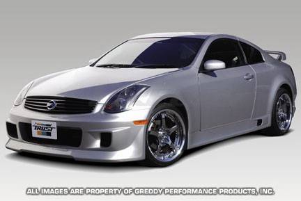 Greddy - Infiniti G35 2DR Greddy Gracer Aero-Style Side Skirts - Fiber Reinforced Plastic - 17020196