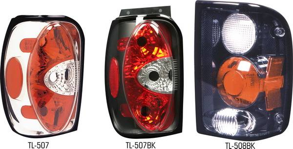 Pilot - Ford Explorer Pilot Chrome Taillight - Pair - TL-507