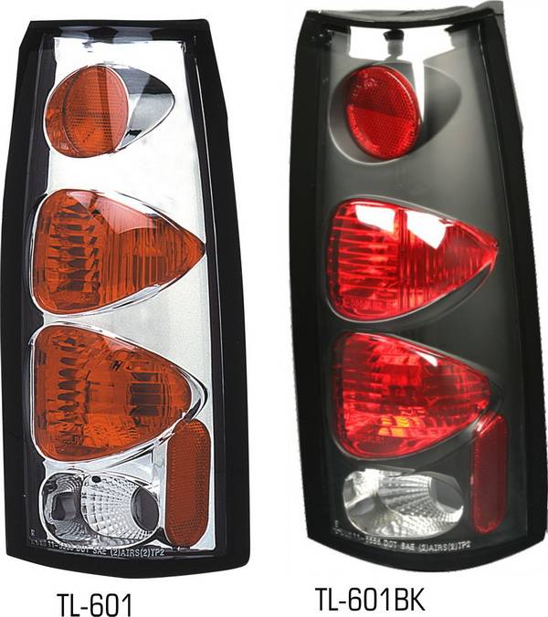 Pilot - Chevrolet CK Truck Pilot Chrome Taillight - Pair - TL-601