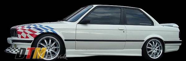 DTM Fiberwerkz - BMW 3 Series DTM Fiberwerkz E36 Style Side Skirts - E30-M3-E36-S