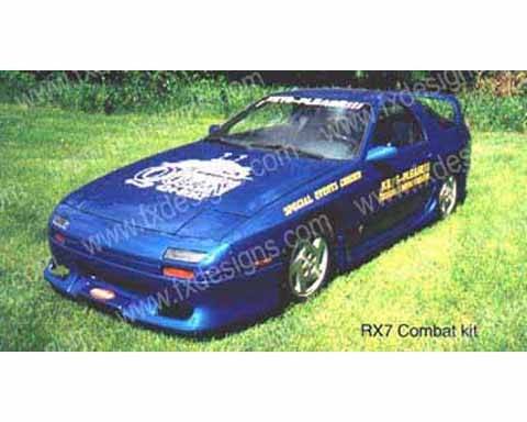FX Designs - Mazda RX-7 FX Design Combat Style Side Skirts - FX-709