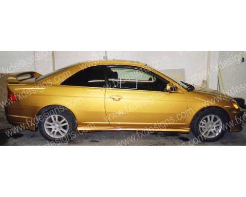 FX Designs - Honda Civic FX Design Side Skirts - FX-761
