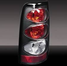 Pilot - Chevrolet Silverado Pilot Black Taillight - Pair - TL-608BK