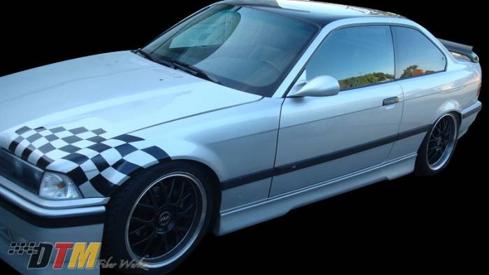 DTM Fiberwerkz - BMW 3 Series DTM Fiberwerkz HM Style Side Skirts - E36 HM Style