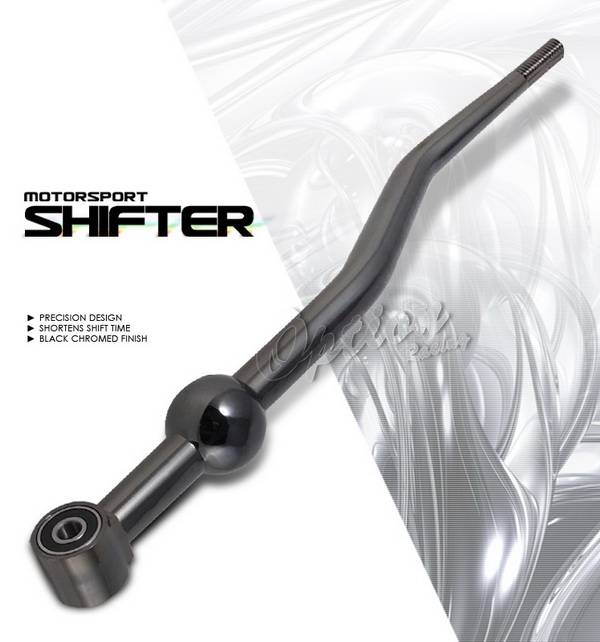 OptionRacing - Honda Civic Option Racing Short Shifter - Black Chrome - 62-20106
