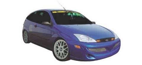 JSP - Ford Focus JSP Rave Body Style Side Skirts - S1821