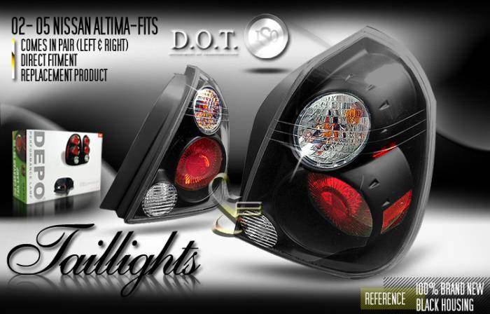 Depo Lights - Black Euro Taillights