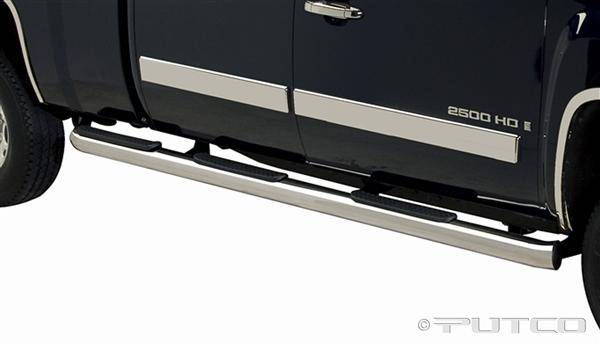 Putco - Chevrolet Silverado Putco Boss Bar Side Steps - Wheel to Wheel - 44190