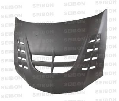 Seibon - Mitsubishi Evolution 8 Seibon CWII Style Dry Carbon Fiber Hood - HD0305MITEVO8-CWII-DRY