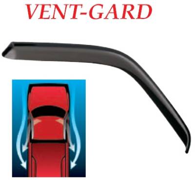 GT Styling - Honda Civic 2DR GT Styling Vent-Gard Side Window Deflector