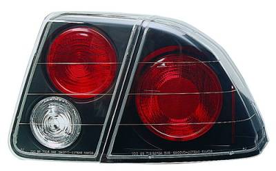 In Pro Carwear - Honda Civic 4DR IPCW Taillights - Crystal Eyes - 4PC - CWT-735B2