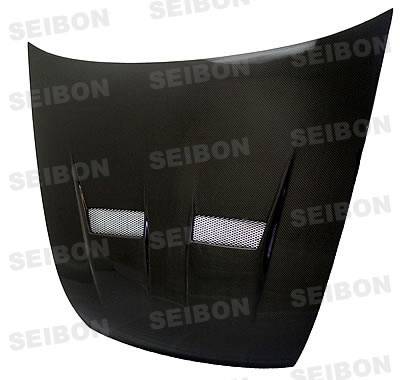 Seibon - Honda Accord 2DR Seibon VSII Style Carbon Fiber Hood - HD9802HDAC2D-VSII