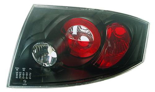 In Pro Carwear - Audi TT IPCW Taillights - Crystal Eyes - Bermuda Black - 1 Pair - CWT-8302B2