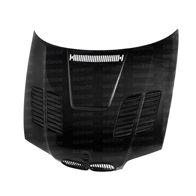 Seibon - BMW 3 Series 2DR Seibon GTR Style Carbon Fiber Hood - HD9902BMWE462D-GTR