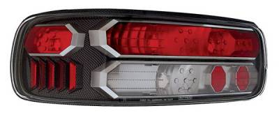 In Pro Carwear - Chevrolet Impala IPCW Taillights - Crystal Eyes - Black Trim - 1 Pair - CWT-CE316CF