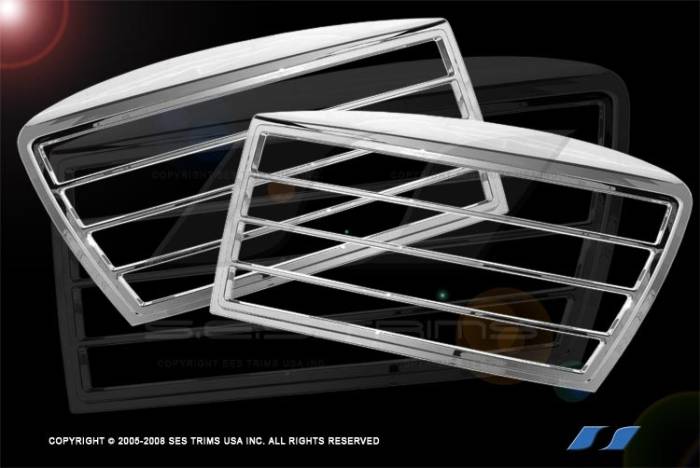 SES Trim - Dodge Ram SES Trim ABS Chrome Headlight Trim - HL101