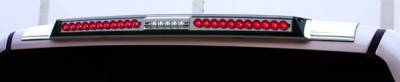 In Pro Carwear - GMC Sierra IPCW Mega LED Third Brake Light with Cargo Light with Red Cap - 1PC - LED3-3039C-A