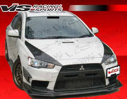 VIS Racing - Mitsubishi Lancer VIS Racing GT Style Carbon Fiber Bumper Scoops - 08MTEV104DGT-131C