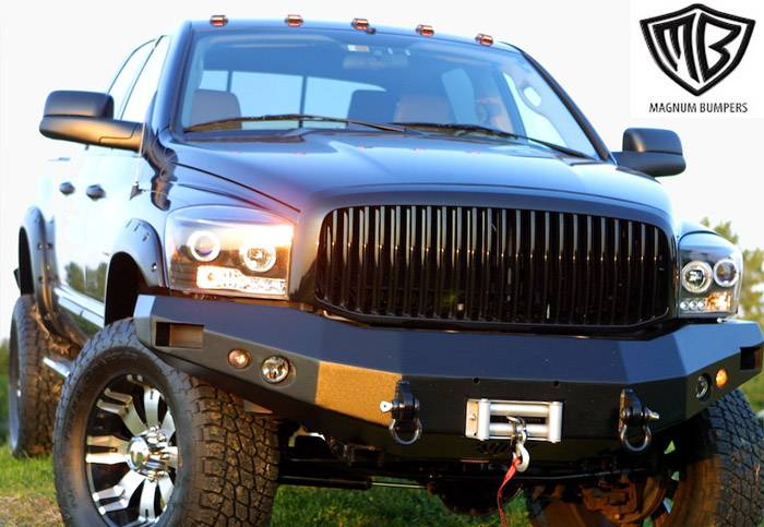 ICI - Chevrolet Silverado ICI Front Winch Bumper - Black Finish - FBM01CH