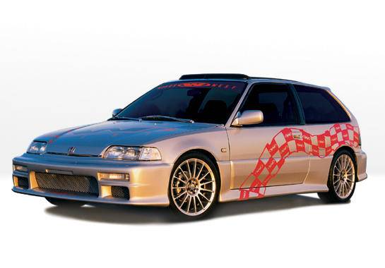 VIS Racing - Honda Civic HB VIS Racing Racing Series Complete Body Kit - 6PC - 890181