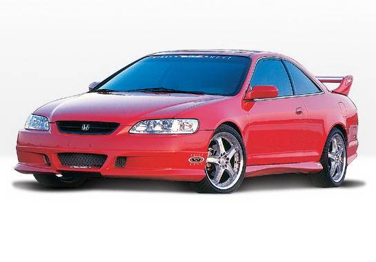 Wings West - Honda Accord 2DR Wings West W-Type Complete Body Kit - 4PC - 890282