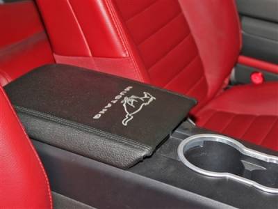 AM Custom - Ford Mustang Arm Rest Cover with Running Pony Logo - 12105