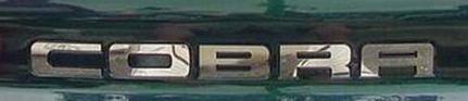 AM Custom - Ford Mustang Cobra Stainless Steel Bumper Insert Letters - 13035