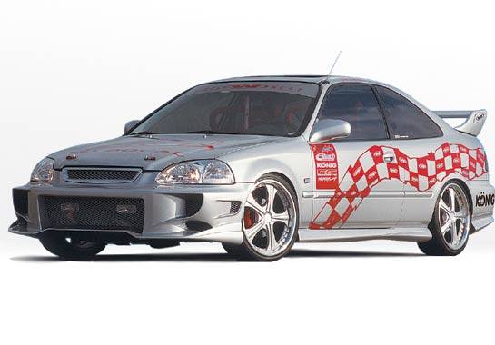 VIS Racing - Honda Civic 4DR VIS Racing Aggressor Type 2 Complete Body Kit - 4PC - 890462
