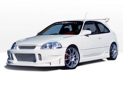 Wings West - Honda Civic HB Wings West Tuner Type I Complete Body Kit - 4PC - 890503