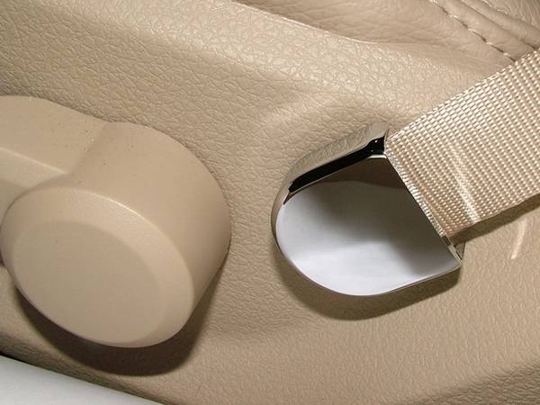 Action Artistry - Ford Mustang Action Artistry Chrome Seat Belt Strap Covers - 15513