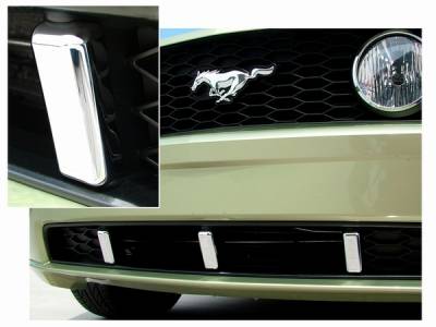 Action Artistry - Ford Mustang Action Artistry Chrome Grille Pillar Accents 3 piece - 15536