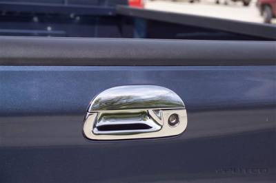 Putco - Ford F250 Superduty Putco Chromed Stainless Steel Tailgate Handle Cover - 401015
