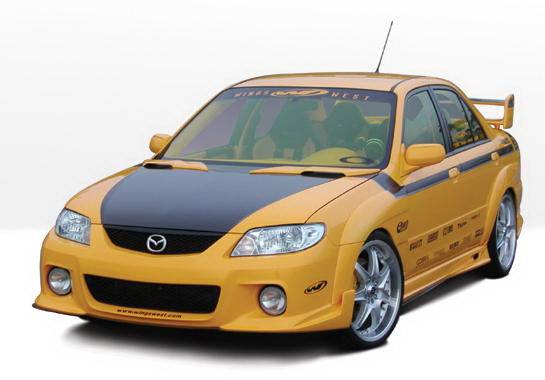 Wings West - Mazda Protege Wings West MPS Body Kit with Extreme Fender Flares - 4PC - 890693