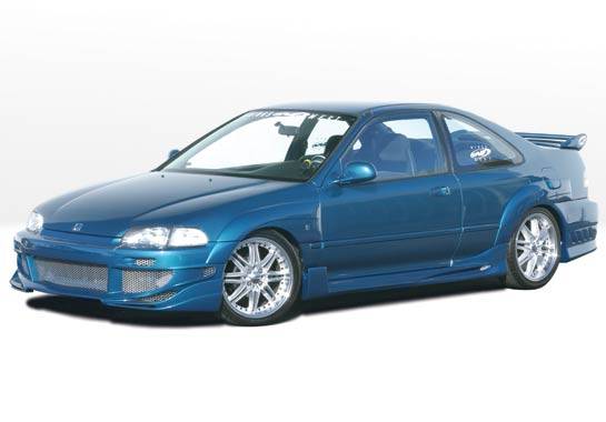 VIS Racing - Honda Civic 2DR VIS Racing Avenger Body Kit - 4PC - With 7PC Extreme Fender Flare - 890694