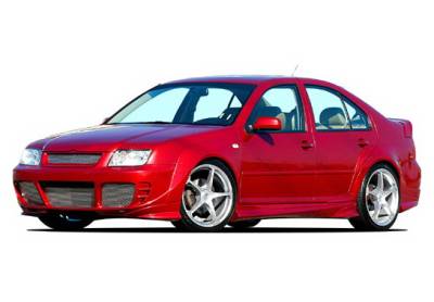 Wings West - Volkswagen Jetta Wings West Extreme Flares Complete Body Kit - 9PC - 890793