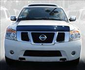 AVS - Nissan Titan AVS Bugflector I Hood Shield - Smoke - 23107