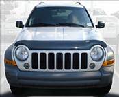 AVS - Jeep Liberty AVS Bugflector II Hood Shield - Smoke - 24726