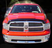 AVS - Dodge Ram AVS Bugflector II Hood Shield - Smoke - 25045