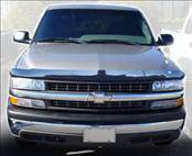 AVS - Chevrolet Silverado AVS Bugflector II Hood Shield - Smoke - 25720